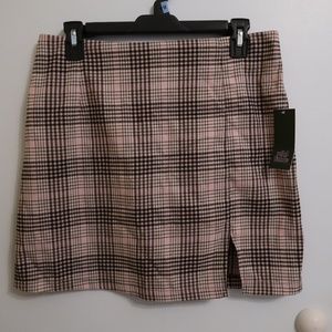 Wild Fable Pink Plaid Miniskirt (W/TAGS)